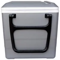 Glacière/Réchaud électrique à roulettes 12 V 34 L (36 pte) de Koolatron - Gris