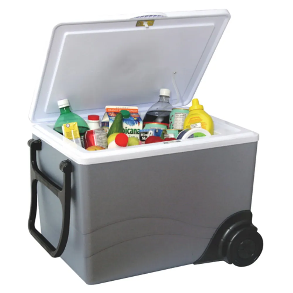 Koolatron 12V Wheeled Electric Cooler/Warmer 34L (36 Qt) - Grey