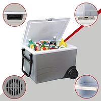 Koolatron 12V Wheeled Electric Cooler/Warmer 34L (36 Qt) - Grey