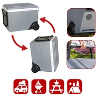 Koolatron 12V Wheeled Electric Cooler/Warmer 34L (36 Qt) - Grey