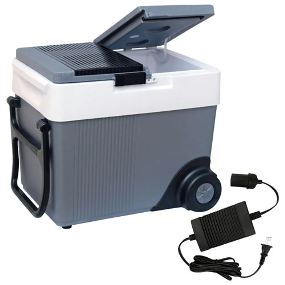 Koolatron 12V Wheeled Electric Cooler/Warmer 31L (33 Qt) - Grey