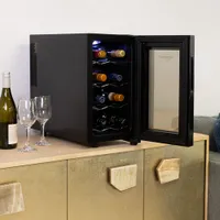 Koolatron 8-Bottle Thermoelectric Freestanding Wine Cooler / Wine Fridge