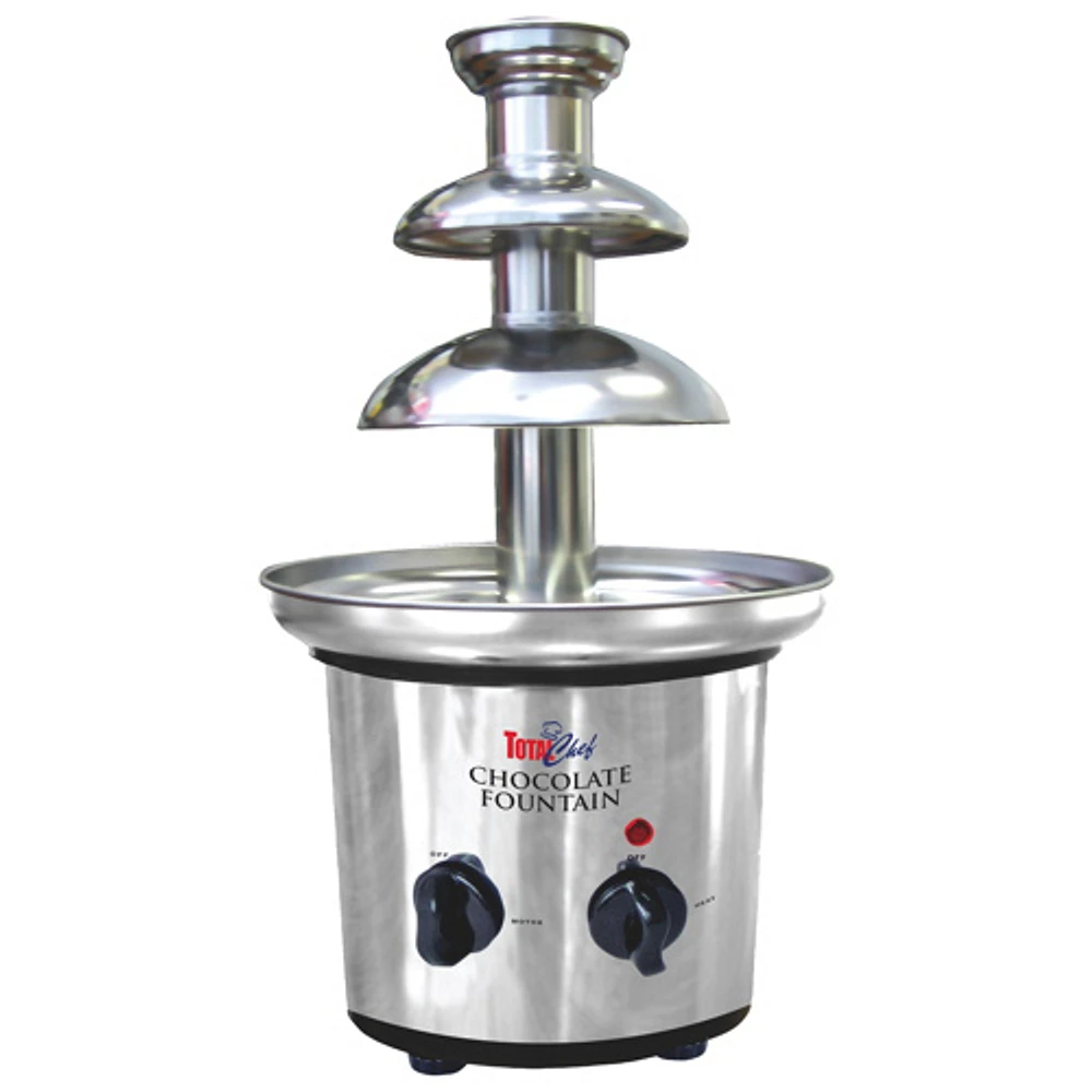 Total Chef 3-Tier Chocolate Fountain/Foundue Machine - 680g/1.5lb