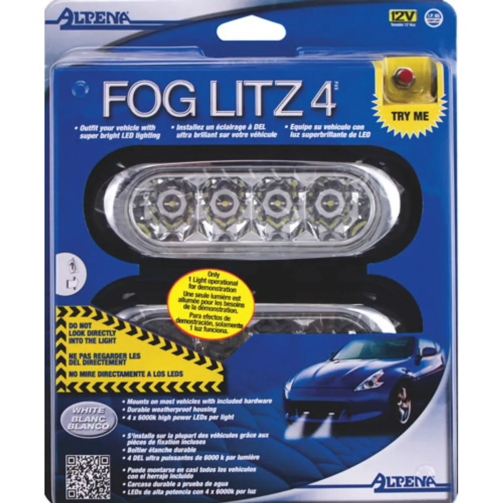 Alpena Fog Litz 4 Fog Light (77160W) - White