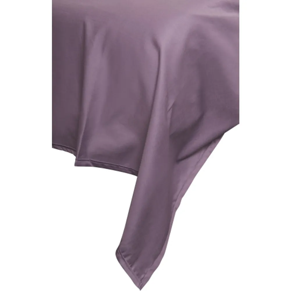 Maholi Maxwell Collection 230 Thread Count Egyptian Cotton Duvet Cover Set - Queen - Purple