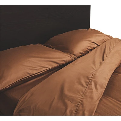 Maholi Maxwell Collection 230 Thread Count Egyptian Cotton Sheet Set - Double/Full - Chocolate