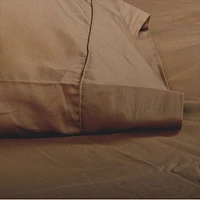 Maholi Maxwell Collection 230 Thread Count Egyptian Cotton Sheet Set - Double/Full - Chocolate