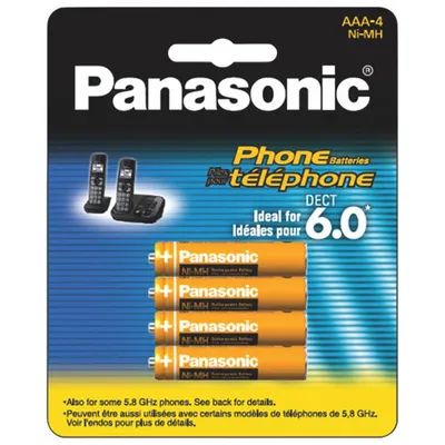 Panasonic DECT 6.0 Phone Replacement Battery (HHR4DPA4B)