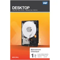 WD 1TB 3.5" 7200RPM SATA Desktop Internal Hard Drive (WDBH2D0010HNC-NRSN)