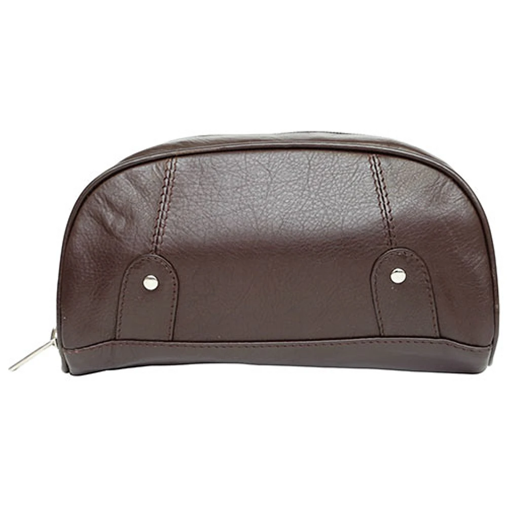 Ashlin Compact Toiletry Kit - Dark Brown