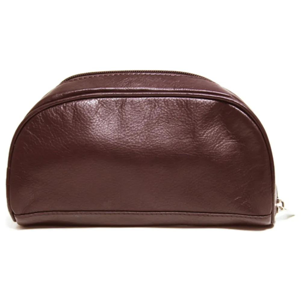 Ashlin Compact Toiletry Kit - Dark Brown