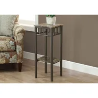 Metal Plant Table - Black/Silver