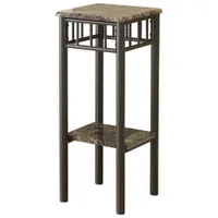 Metal Plant Table - Black/Silver