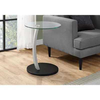 Bentwood Round Accent Table - Black