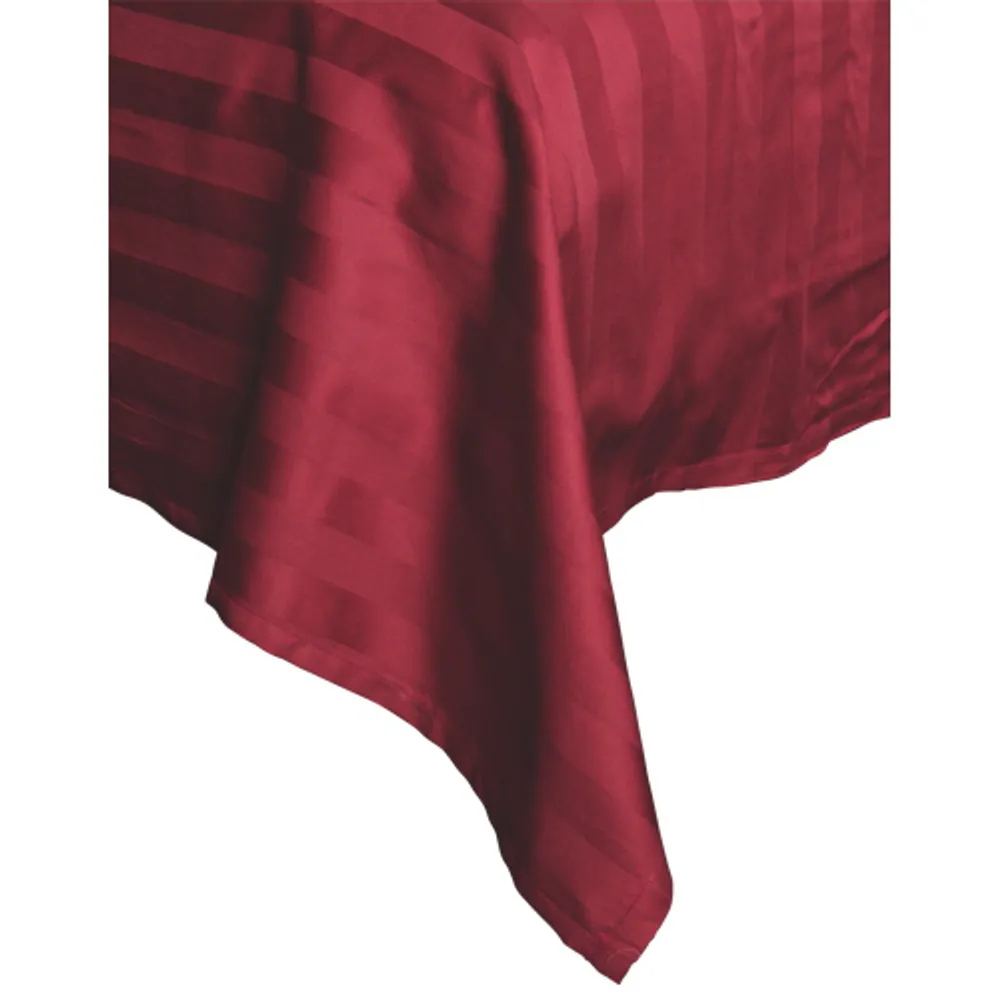 Maholi Damask Stripe Collection 300 Thread Count Egyptian Cotton Sheet Set - Double/Full