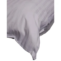 Maholi Damask Stripe Collection 233 Thread Count Cotton Duvet Cover Set - Single/Twin