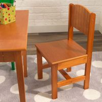 KidKraft Nantucket Table & 4-Chair Set - Honey / Primary Colours