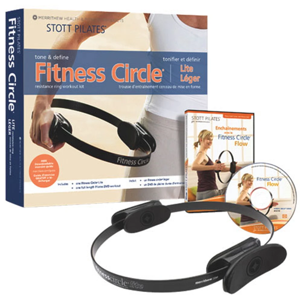 STOTT PILATES Fitness Circle Lite Resistance Ring Workout Kit (DV-82115)