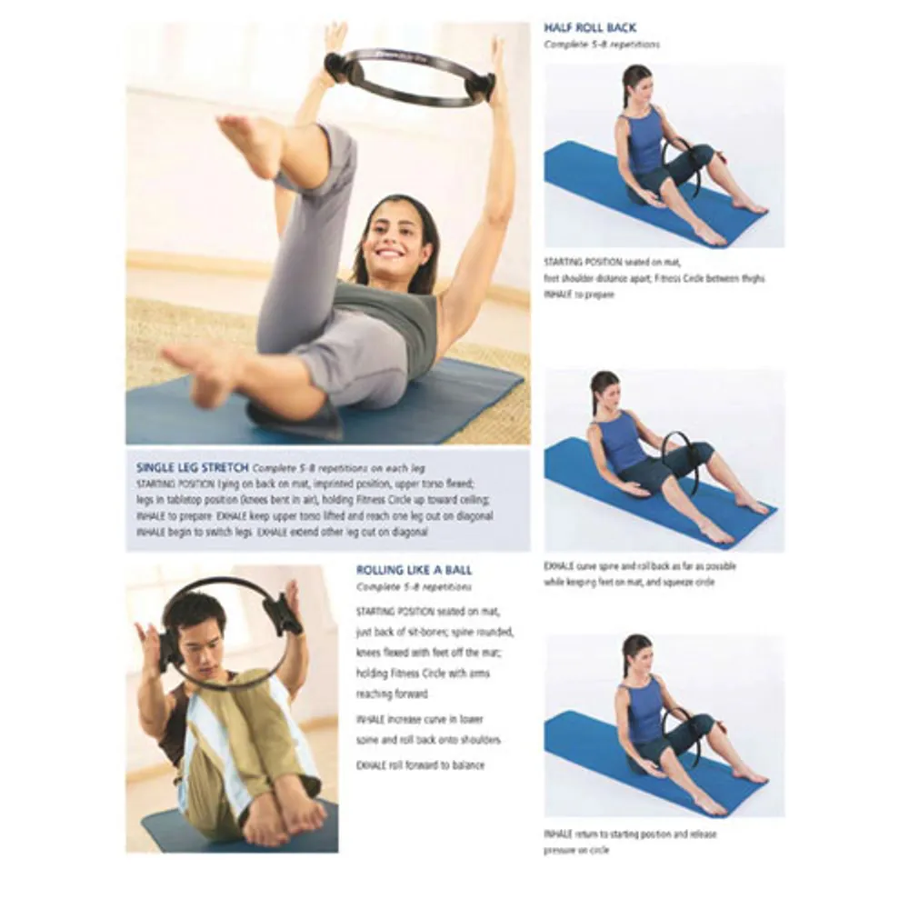 STOTT PILATES Fitness Circle Lite Resistance Ring Workout Kit (DV-82115)