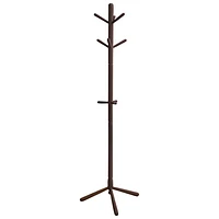 Porte-manteau en bois massif de Monarch - Cappuccino