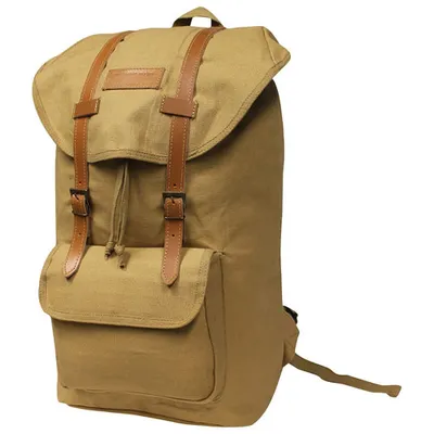 World Famous 21" Vintage Backpack - Khaki