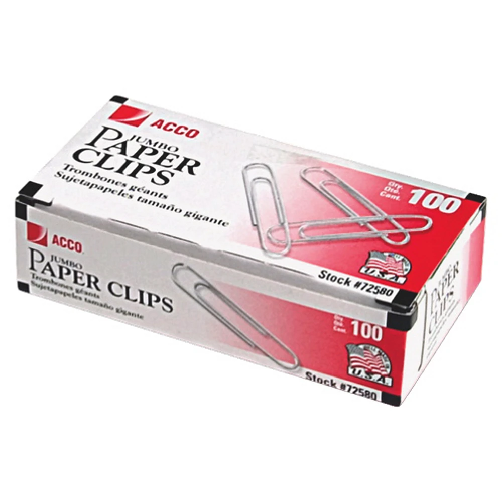 Acco Jumbo Paper Clips (ACC72580)