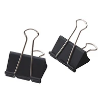 Acme United Sure-Grip Triangular Fold Back Binder Clips (ACM11214) - 12 Pack - Black