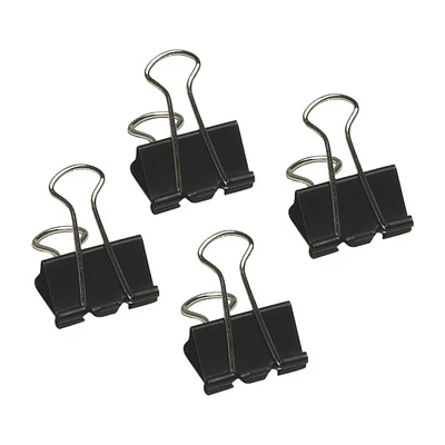 Acme United Sure-Grip Triangular Fold Back Binder Clips (ACM11215) - 12 Pack - Black