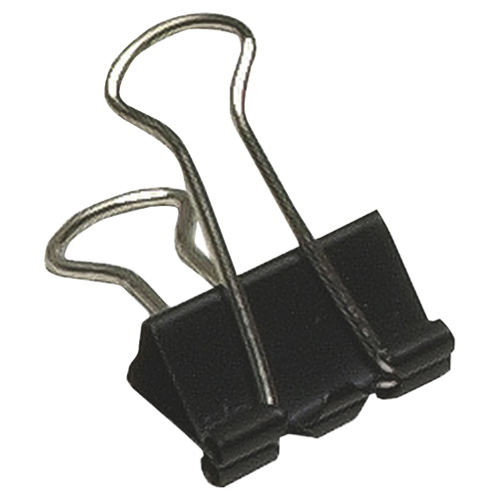 Acme United Sure-Grip Triangular Fold Back Binder Clips (ACM11211) - 12 Pack - Black