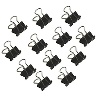 Acme United Sure-Grip Triangular Fold Back Binder Clip (ACM11210) - 12 Pack - Black