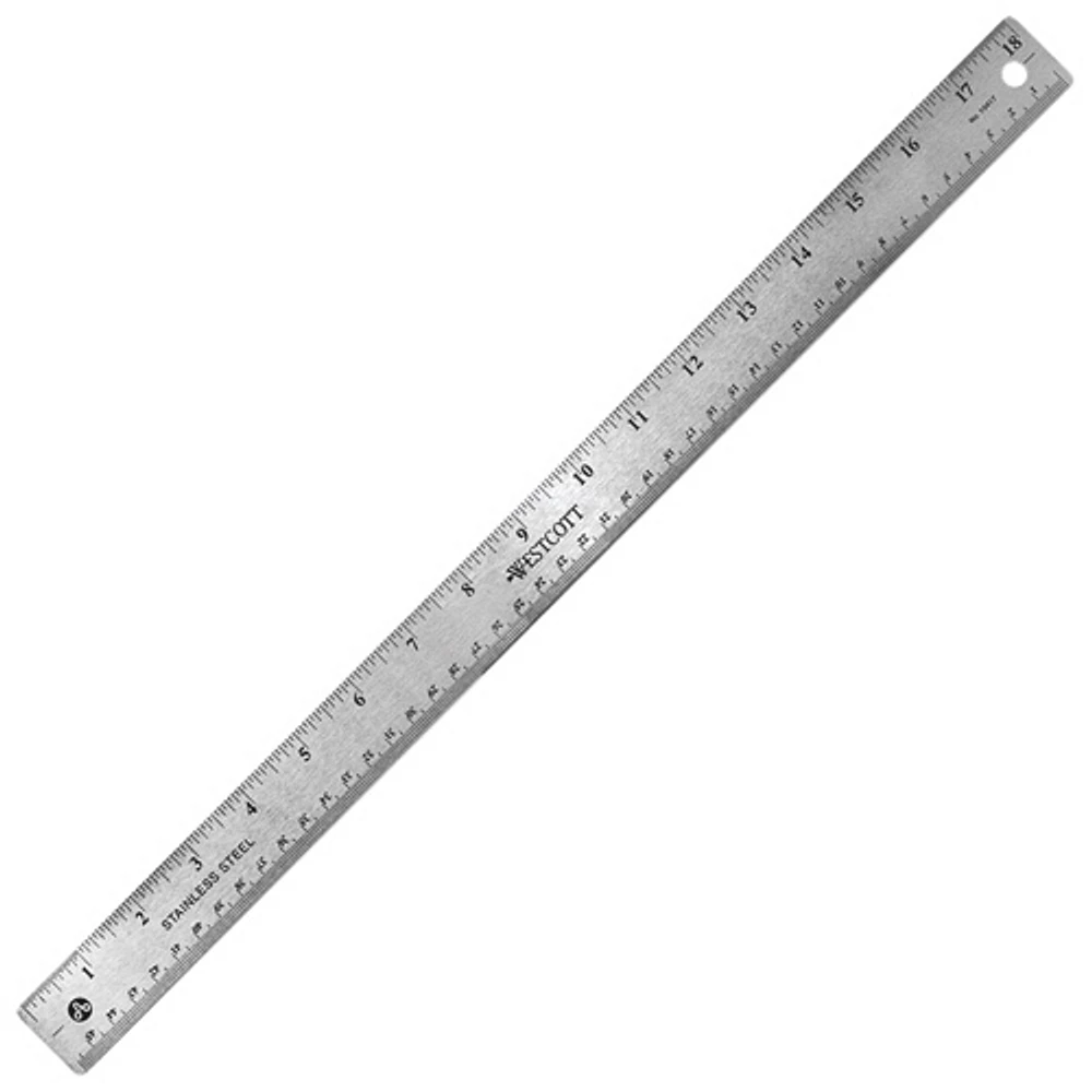 Acme United Westcott Stainless Steel Ruler (ACM50203)