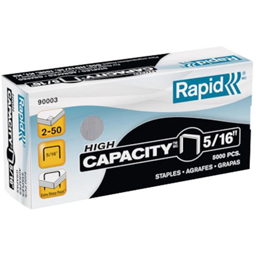 Esselte Rapid High Capacity Staples (ESS90003) - 5000 Pack