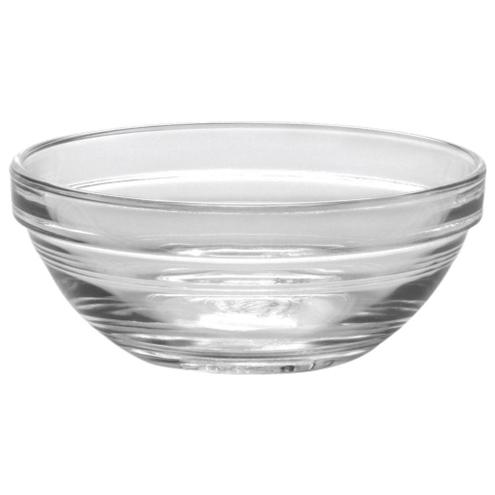 Duralex Lys 4.1" Stackable Glass Bowl - Set of 6 - Clear