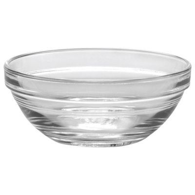 Duralex Lys 4.1" Stackable Glass Bowl - Set of 6 - Clear