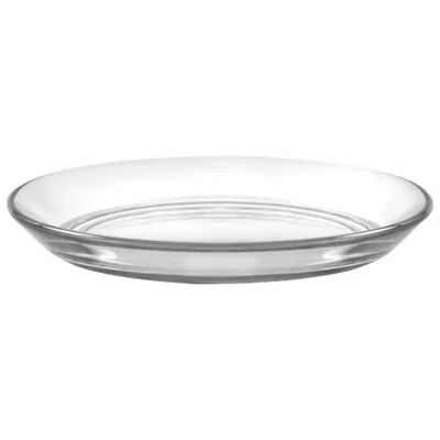Duralex Lys 5.3" Glass Club Plate - Set of 6 - Clear