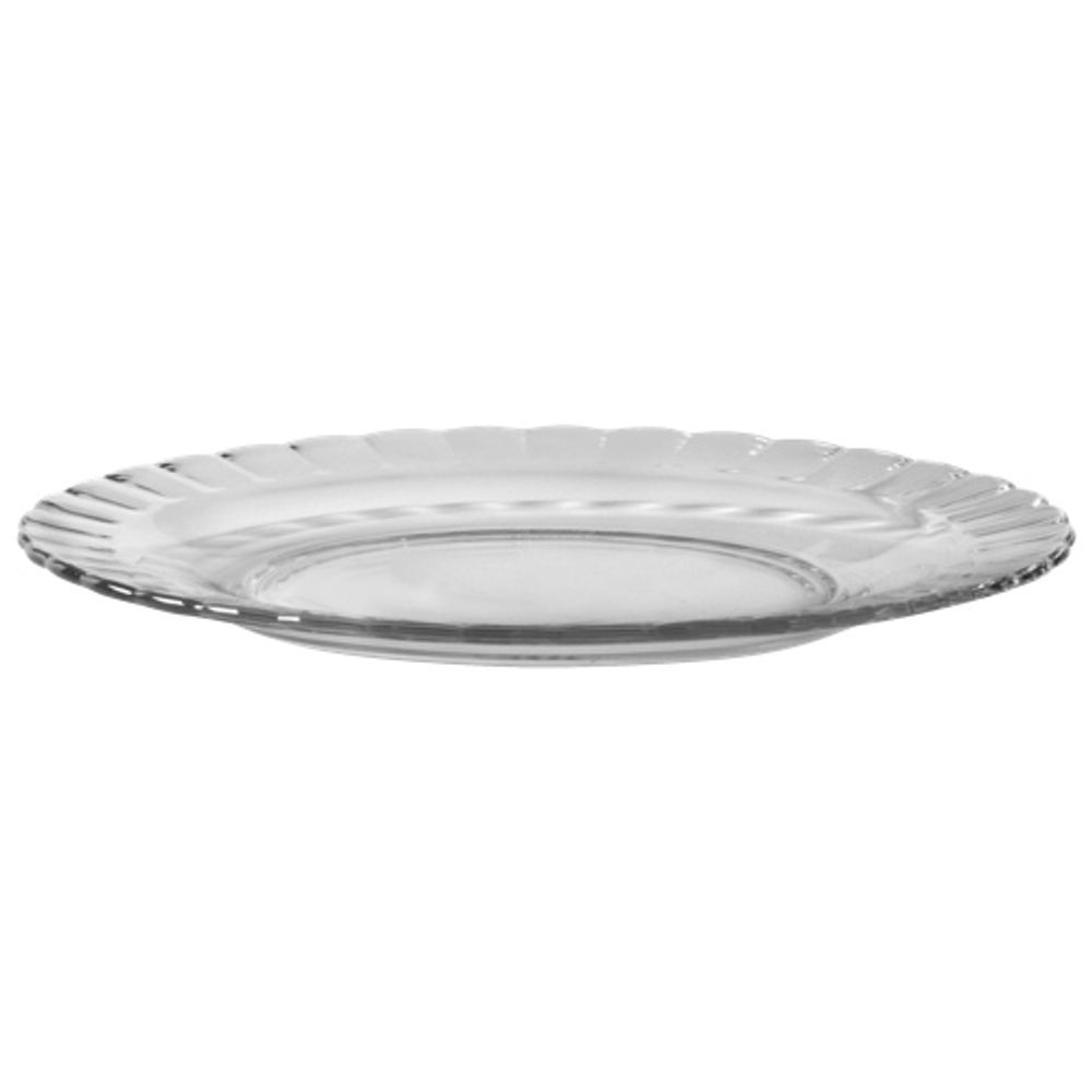 Duralex Paris 8.1" Glass Dessert Plate - Set of 6 - Clear