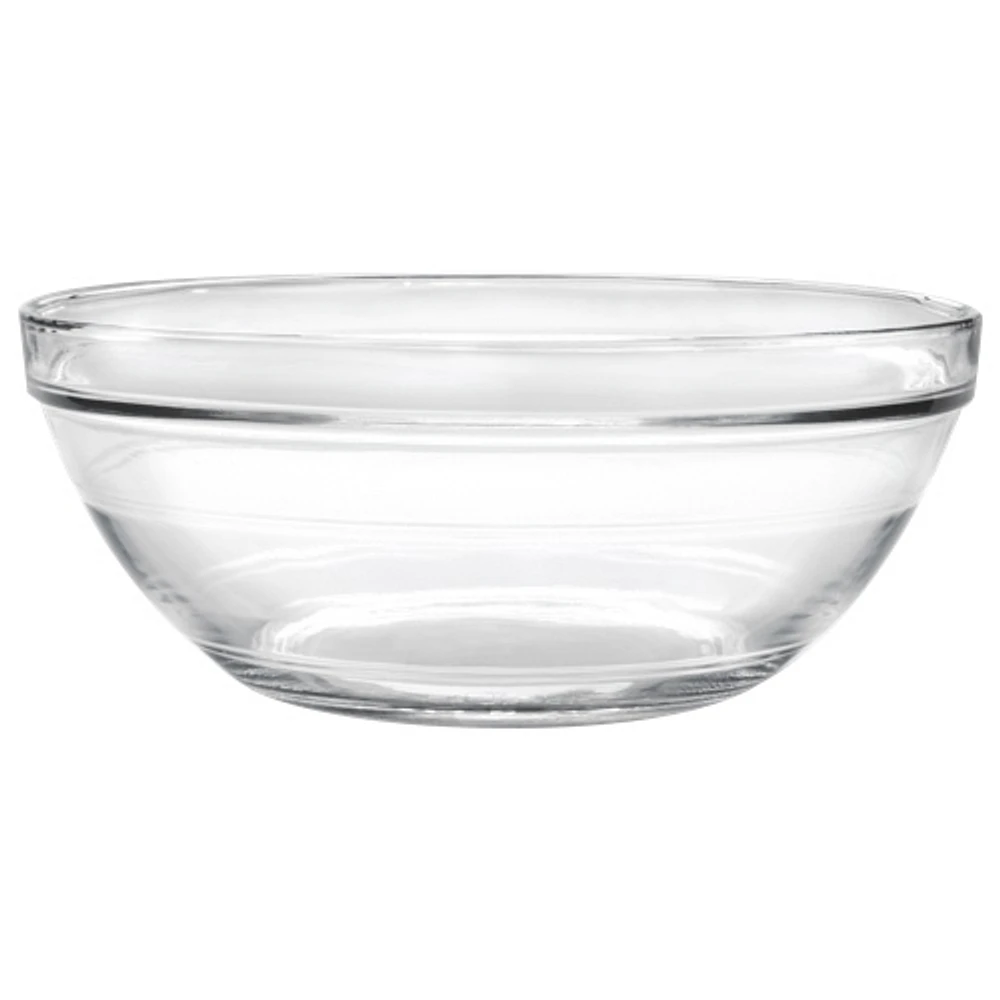 Duralex Lys 12.2" Stackable Glass Bowl - Set of 3 - Clear