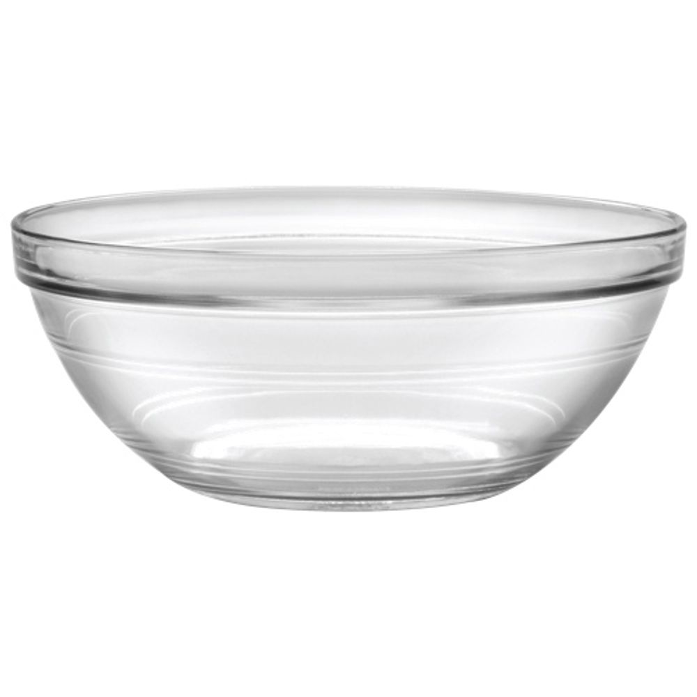 Duralex Lys 9.1" Stackable Glass Bowl - Set of 6 - Clear