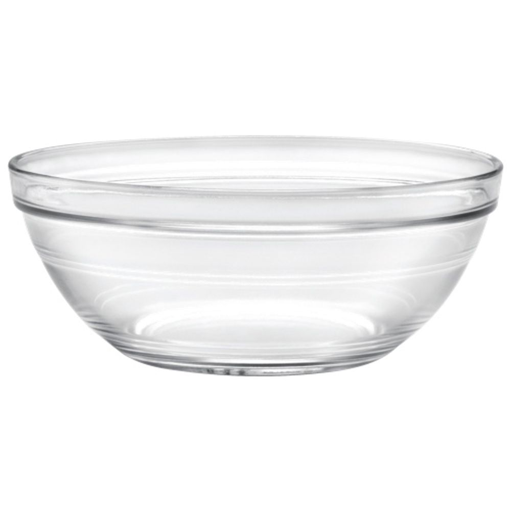 Duralex Lys 8.1" Stackable Glass Bowl - Set of 6 - Clear