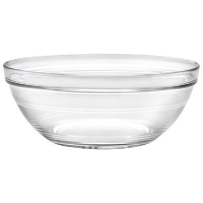 Duralex Lys 8.1" Stackable Glass Bowl - Set of 6 - Clear