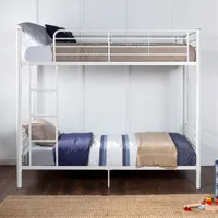 Contemporary Bunk Bed - Twin - White