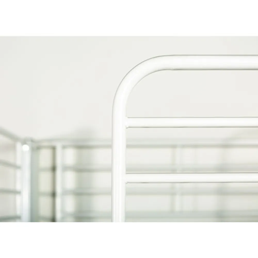 Contemporary Bunk Bed - Twin - White