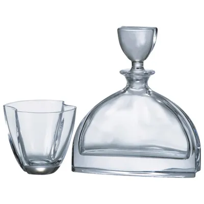 Crystalite Bohemia Nemo 3-Piece Whiskey Decanter and Glass Set
