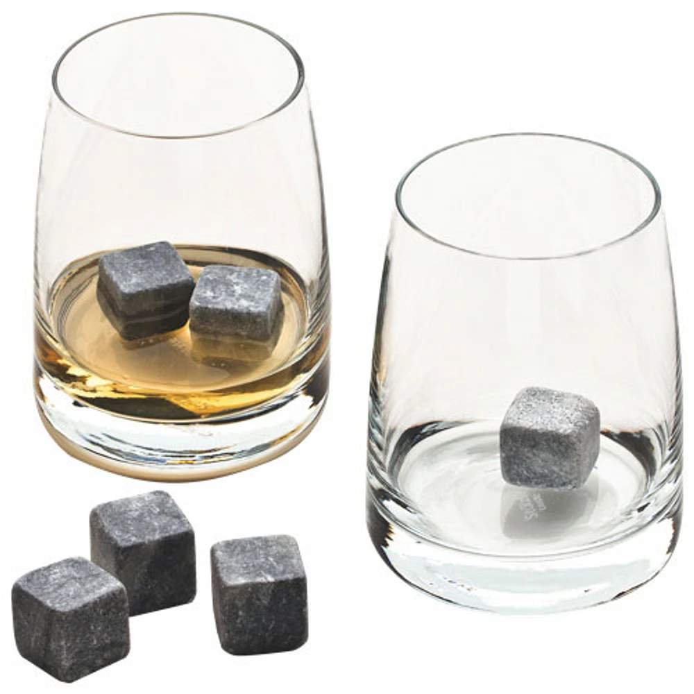 Verre à whisky avec pierres à whisky de Tandem - Ensemble de 2