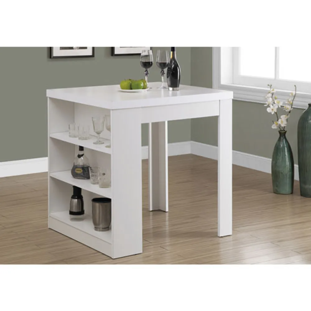 Traditional Rectangular Dining Table - White