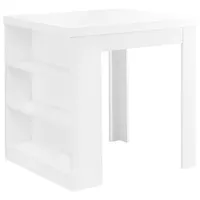 Traditional Rectangular Dining Table - White