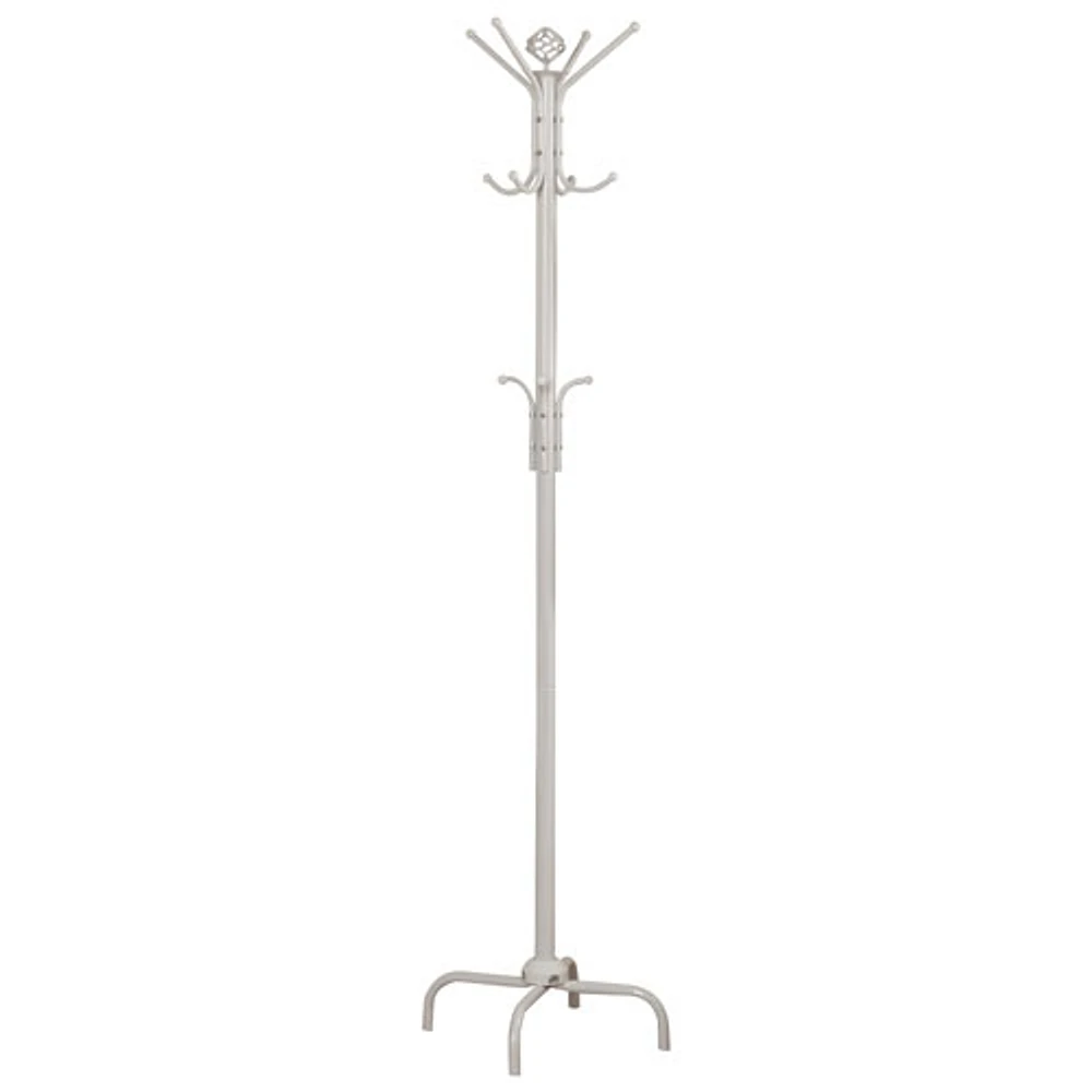 Portemanteau en métal de 70 po de Monarch - Blanc