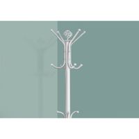 Monarch 70" Metal Coat Rack - White