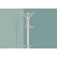 Portemanteau en métal de 70 po de Monarch - Blanc