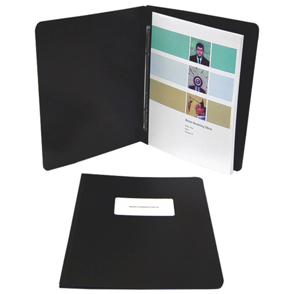 ACCO Presstex 8.5" x 11" Side Binding Report Cover (ACC25071) - Black